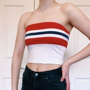 Retro bandeau tube top